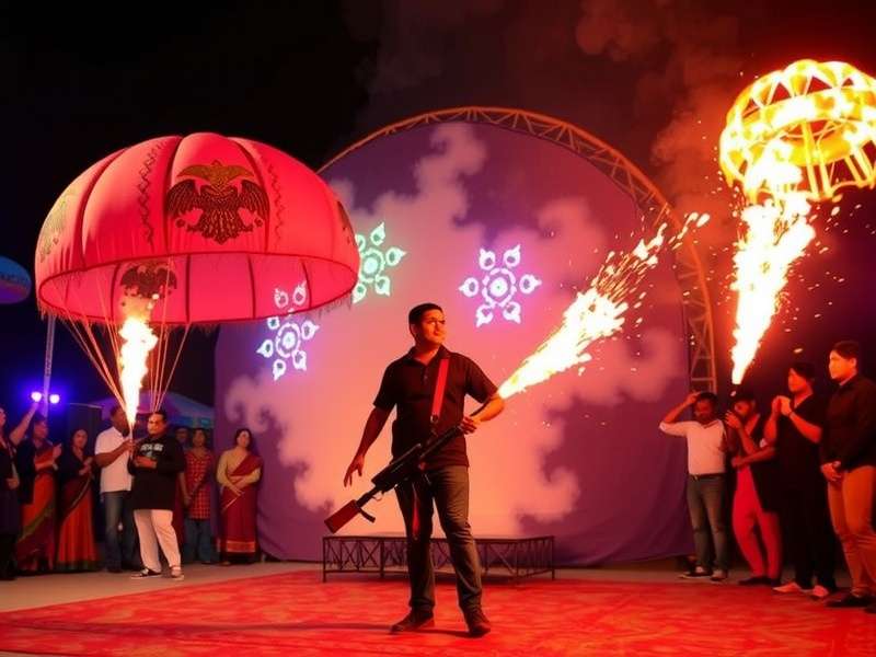 Free Fire Masters - Diwali Special Event Free Fire Masters Diwali event with firecracker weapons and rangoli parachutes